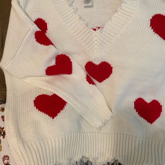 Main strip heart sweater - Picture 3 of 4